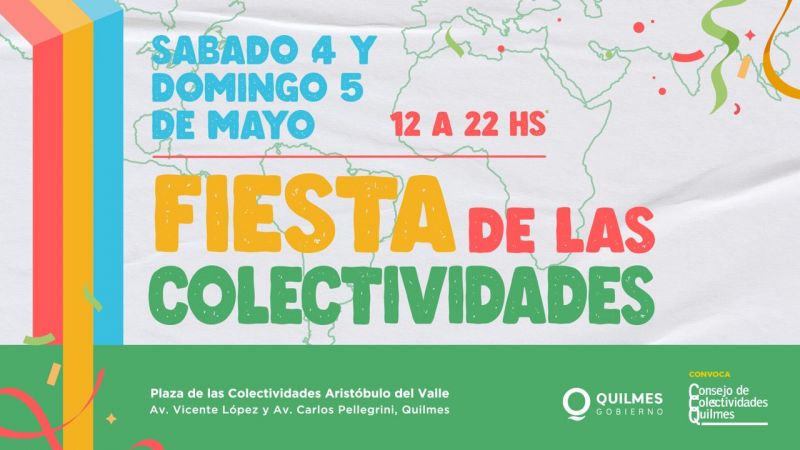 La Fiesta de las Colectividades regresa a Quilmes este próximo fin de semana 